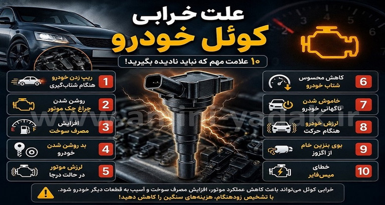 علائم خرابی کوئل